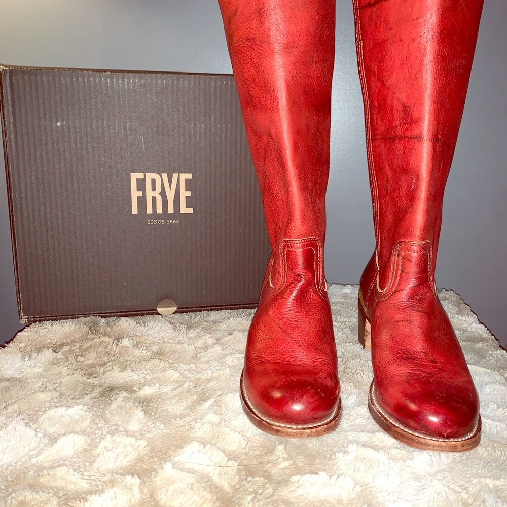 Red Frye Campus Boot size 9